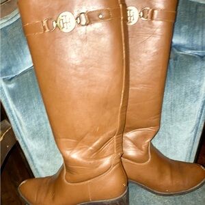 Tommy Hilfiger brown tall boots